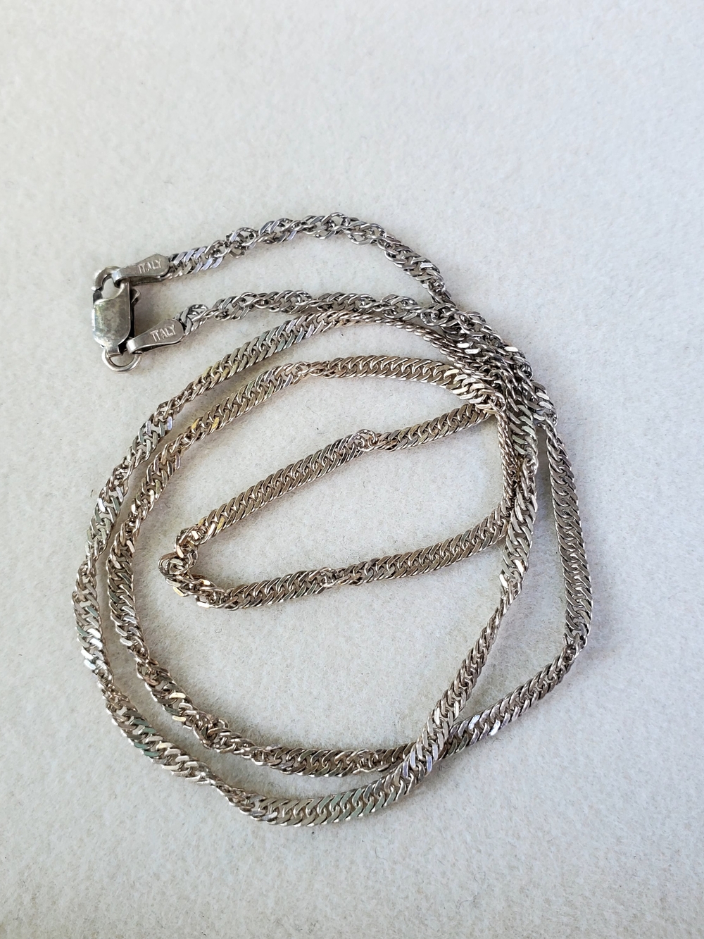 Italian Sterling Silver Chain Necklace